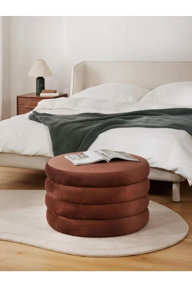 CARBONE DESİN sandıklı puf .bench makyaj pufu . puf minder - Resim 2