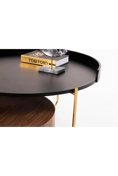 CARBONE DESİN Orta Sehpa,Orta Sehpa Dekoratif Mobilya,Yuvarlak Sehpa,Zigon - Resim 6