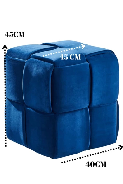 CARBONE DESİN Puf Bench ,Puffy ,Makyaj taburesi ,Ayak Ucu Puf ,Tabure - 2