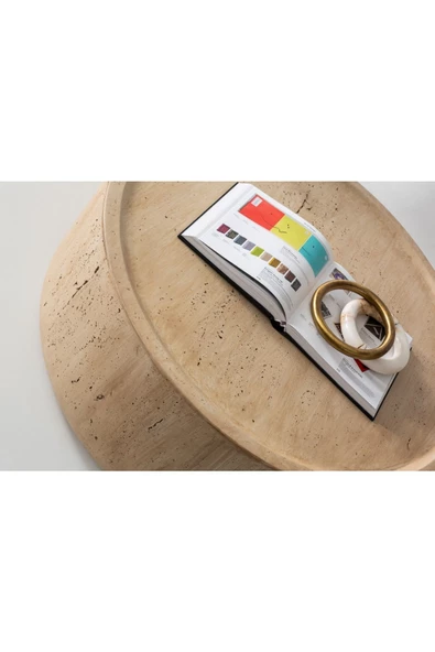 CARBONE DESİN  mantar sehpa ,üçlü sehpa ,akıllı sehpa ,ahşap orta sehpa. ORTA SEHPA - Resim 3