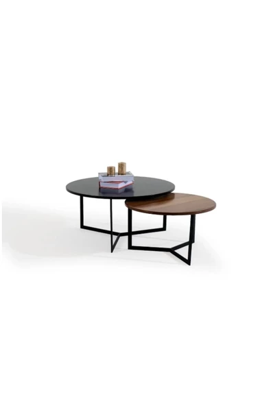 CARBONE DESİN Orta Sehpa,Orta Sehpa Dekoratif Mobilya,Yuvarlak Sehpa,Zigon - Resim 3