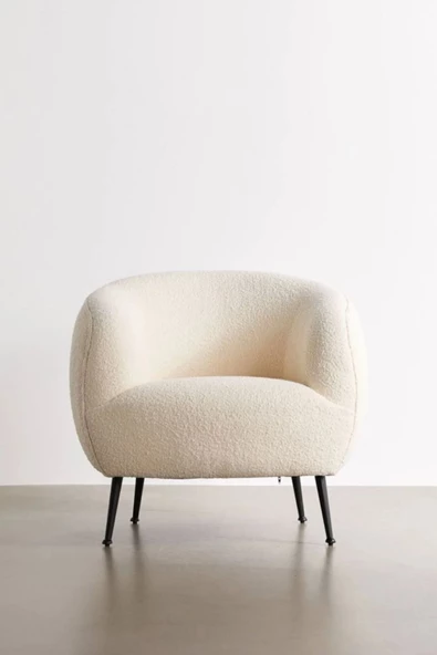 CARBONE DESİN Berjer , Metal Berjer, Tekli Koltuk , Berjer TEDDY,TEDDY - Resim 4