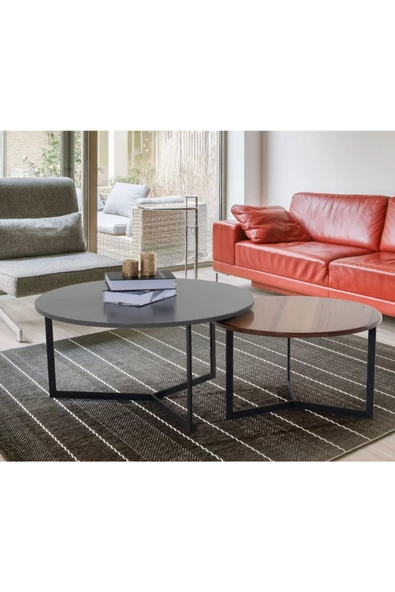 CARBONE DESİN Orta Sehpa,Orta Sehpa Dekoratif Mobilya,Yuvarlak Sehpa,Zigon ürün görseli
