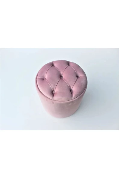 CARBONE DESİN Puf Bench ,Puffy,Ayak Ucu Puf ,Ayak,Yuvarlak Puf- Makyaj Masası Pufu