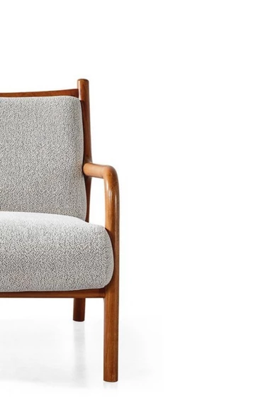 CARBONE Berjer Ayaklı Tekli Koltuk Tekli Berjer Koltuk Tekli Teddy - Resim 6