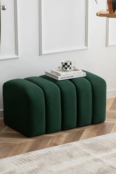 CARBONE DESİN  Bench, Teddy, Beyaz Yumuşak Puf ,bench makyaj pufu . puf minder - 2