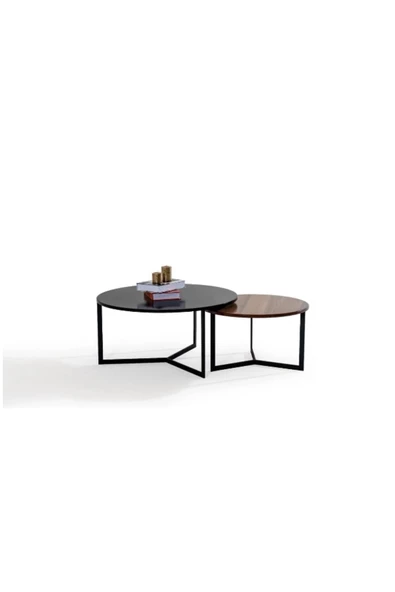 CARBONE DESİN Orta Sehpa,Orta Sehpa Dekoratif Mobilya,Yuvarlak Sehpa,Zigon - Resim 7