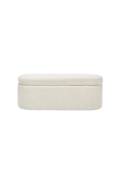 CARBONE DESİN  Bench, Teddy, Beyaz Yumuşak Puf ,bench makyaj pufu . TEDDY SANDIKLI BENCH - 2