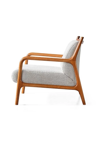 CARBONE Berjer Ayaklı Tekli Koltuk Tekli Berjer Koltuk Tekli Teddy - Resim 5