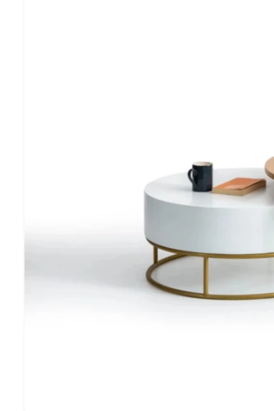 CARBONE DESİN Orta Sehpa,Orta Sehpa Dekoratif Mobilya,Yuvarlak Sehpa,Zigon - Resim 6