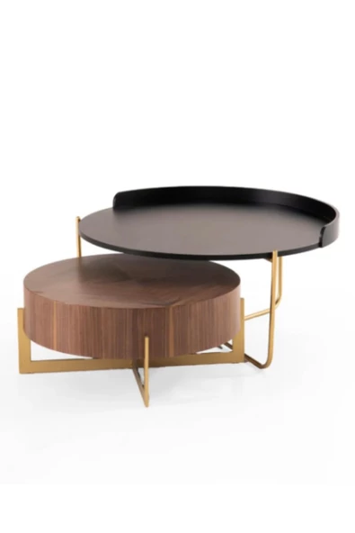 CARBONE DESİN Orta Sehpa,Orta Sehpa Dekoratif Mobilya,Yuvarlak Sehpa,Zigon - Resim 4