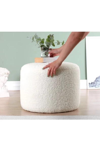 CARBONE DESİN Puf Bench ,Puffy ,Puf Tedy Kumas ,Ayak Ucu Puf ,Ayak - 2