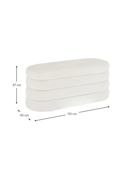 CARBONE DESİN Relax Teddy Bench, PUF, ayak ucu , bench - 7