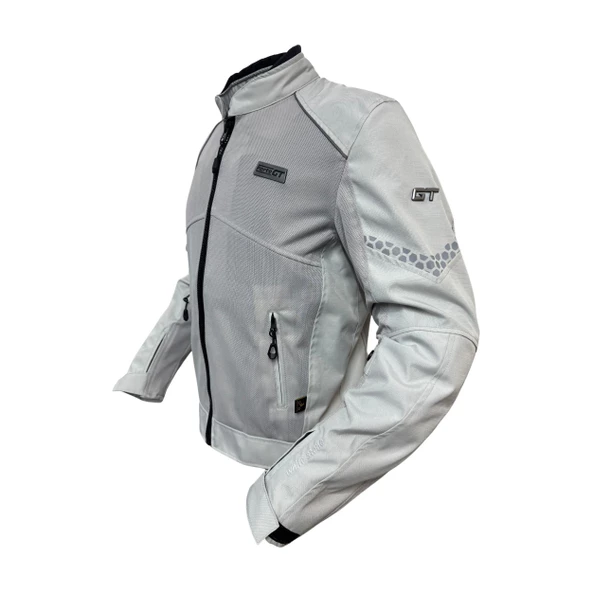 Forte Gt 1054 White Stone 7 Parça Full Korumalı Yazlık Motosiklet Montu L Beden Beyaz - 3