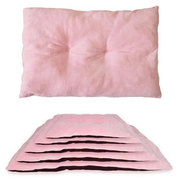 Patiderm Pelüş Kedi Köpek Yatağı Yer Minder - Pembe L - 3