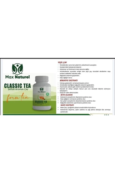 MAX NATURAL ŞEFTALİ AROMALI ÇAY - 2