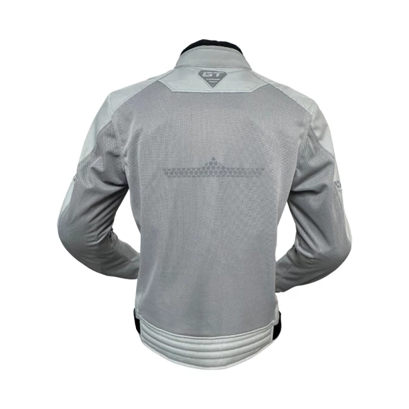 Forte Gt 1054 White Stone 7 Parça Full Korumalı Yazlık Motosiklet Montu 3XL Beden Beyaz - 2