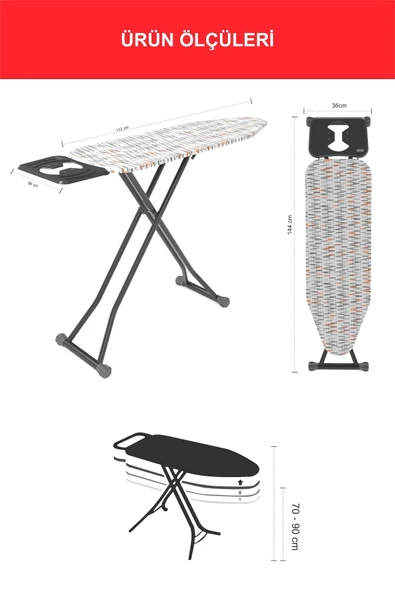 Harbinger MM390 NOAX Yeni Model Ütü Masası - 5