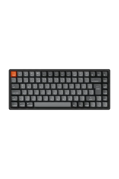 Keychron K2 Max %75 RGB Türkçe Red Switch Kablosuz Alüminyum Çerçeve Karbon Siyah Mekanik Klavye