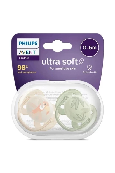 Philips Avent Ultra Soft Emzik 0-6 Ay 2'li Erkek Scf091/07