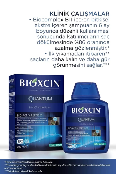 Bioxcin Quantum Şampuan 3 Al 2 Öde Yağlı Saçlar Için 3x300 Ml - Ince Telli Saçlar Için Dökülme Şampuanı - 5