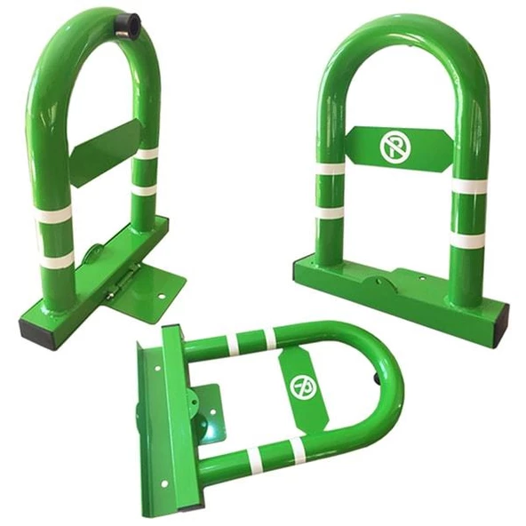 Park Yasak Direkleri Kişisel Otopark Bariyeri Yatar Kilitli Bariyer Direk (2 ADET) Yeşil - 3