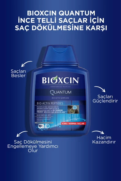 Bioxcin Quantum Kuru ve Normal Saçlar İçin 300ml 3 AL 2 ÖDE - İnce Telli Saçlar İçin Dökülme Karşıtı Şampuan - 4