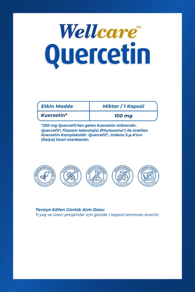 Wellcare Quercetin - 60 Kapsül - Resim 2