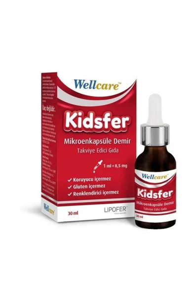 Wellcare Kidsfer Mikroenkapsule Demir Damla 30 ml