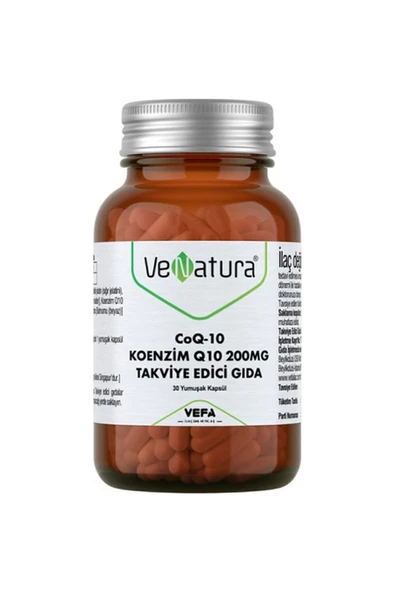 VeNatura Coq-10 Koenzim Q10 30 Kapsül 200mg