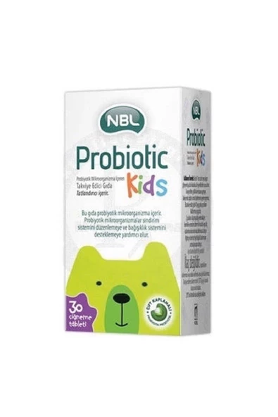 NBL Probiotic Kids 30 Çiğneme Tableti