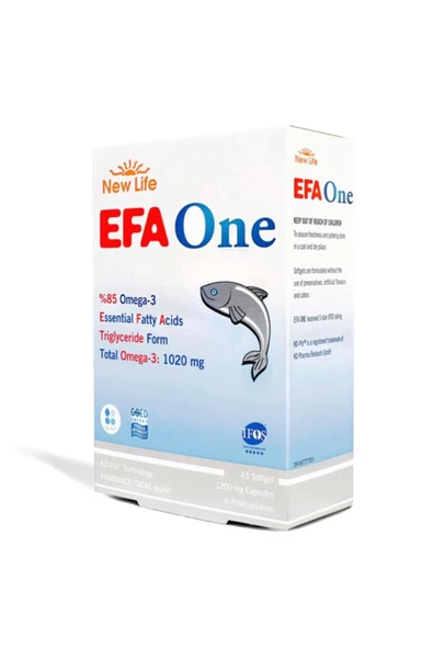 New Life Efa One Omega 3 Balık Yağı 45 Kapsül