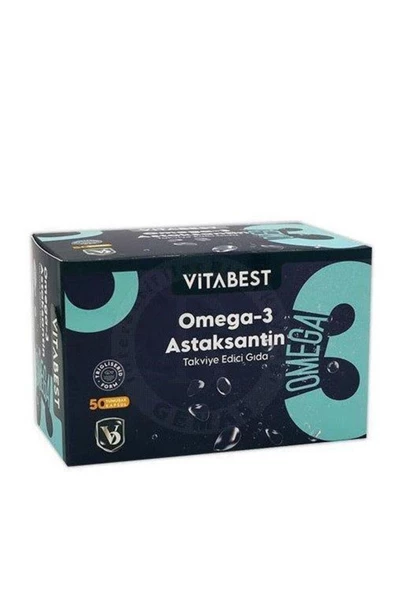 VİTABEST Omega 3 Astaksantin 50 Kapsül