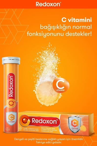 Redoxon C Vitamini 15 Efervesan Tablet I 1000 Mg C Vitamini Içeren Takviye Edici Gıda - 3