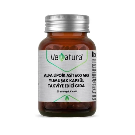VeNatura Plus Alfa Lipoik Asit Takviye Edici Gıda ürün görseli 1