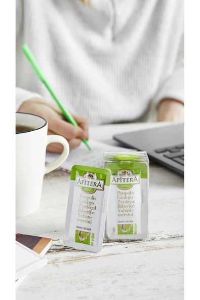 Apitera Mind 7 g x 7 Adet (Ginkgo Biloba, Propolis, Zerdeçal, Biberiye, Yaban Mersini, Bal) - 3