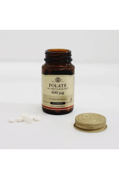 Solgar Folate 400 Mcg 50 Tablet - Resim 3