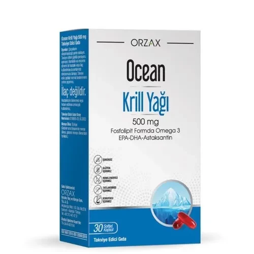 Ocean Orzax Krill Oil 500mg 30 Kapsül