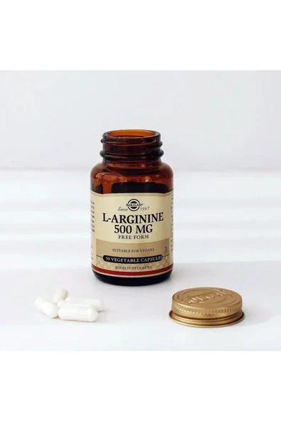 Solgar L-arginine 500 Mg 50 Kapsül - Resim 3