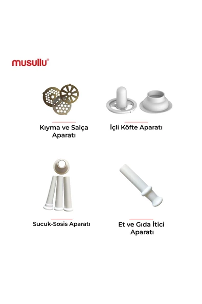 Musullu MT-G1600M 1600 W Kıyma Makinesi - 2