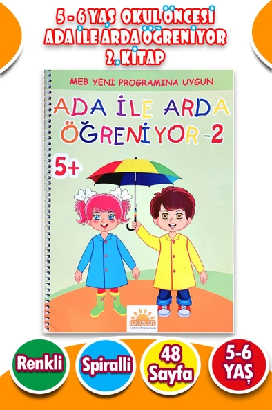 Ada ile Arda Öğreniyor Seti 2. Kitap - 48 Sayfa