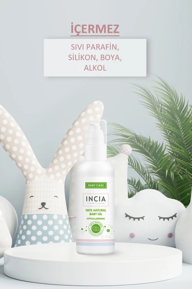 Incia %100 Doğal Bebek Yağı Organik Jojoba Bakım Masaj Yağı Parafinsiz Bitkisel Vegan 110 ml - 4