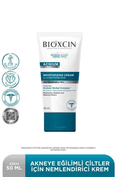 Bioxcin Acnium Sebum Dengeleyici Nemlendirici Krem 50 ml - 2