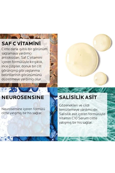 La Roche Posay Pure Vitamin C10- C Vitamin İçerikli Işıltı Veren Serum- 30ml - 5