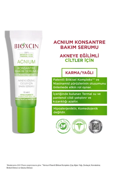 Bioxcin Acnium Konsantre Bakım Serumu 15 ml - 3