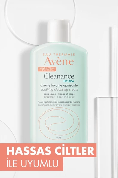 Avene Cleanance Hydra Kurutucu Tedavilere Destek Temizleme Kremi 200 ml - Resim 5