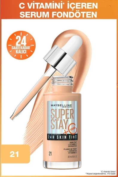 MAYBELLİNE NEW YORK SUPER STAY SKİN TİNT FONDÖTEN - 21