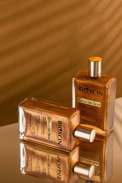 Bioxcin Gold on Skin Altın Parıltılı Kuru Yağ 100 ml - Dry Oil Saç Yüz Vücut,  Monoi, Doğal İçerik - 7