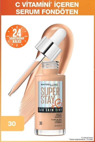 MAYBELLİNE NEW YORK SUPER STAY SKİN TİNT FONDÖTEN - 30