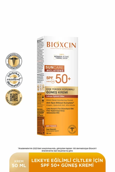 Bioxcin Sun Care Lekeye Eğilimli Ciltler Için Spf 50 Güneş Kremi 50 ml